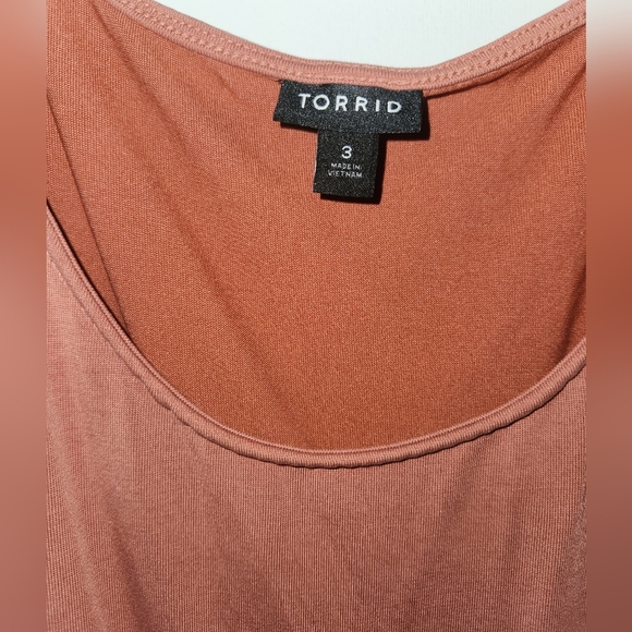 Torrid Orange Brown Sleeveless Tank Top - Picture 2 of 5